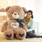 Giant 5 Feet Fat and Huge Brown Hello Teddy Bear